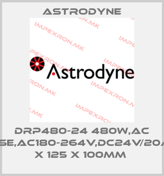 Astrodyne-DRP480-24 480W,AC 1PHASE,AC180-264V,DC24V/20A,227 X 125 X 100MM price