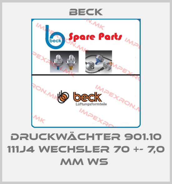 Beck-DRUCKWÄCHTER 901.10 111J4 WECHSLER 70 +- 7,0 MM WS price