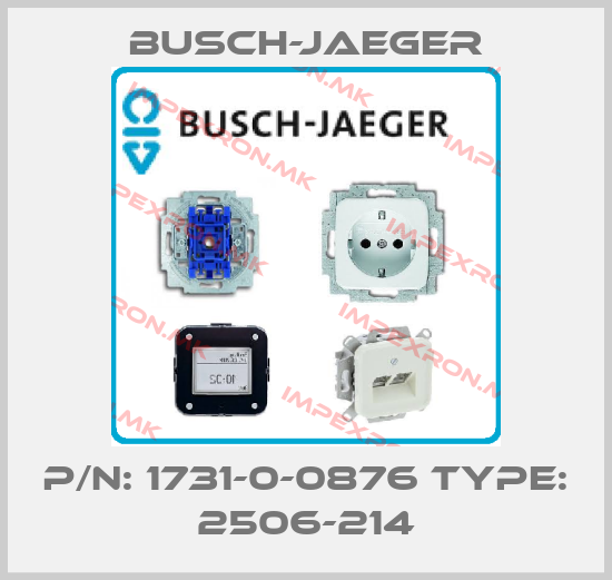 Busch-Jaeger-P/N: 1731-0-0876 Type: 2506-214price