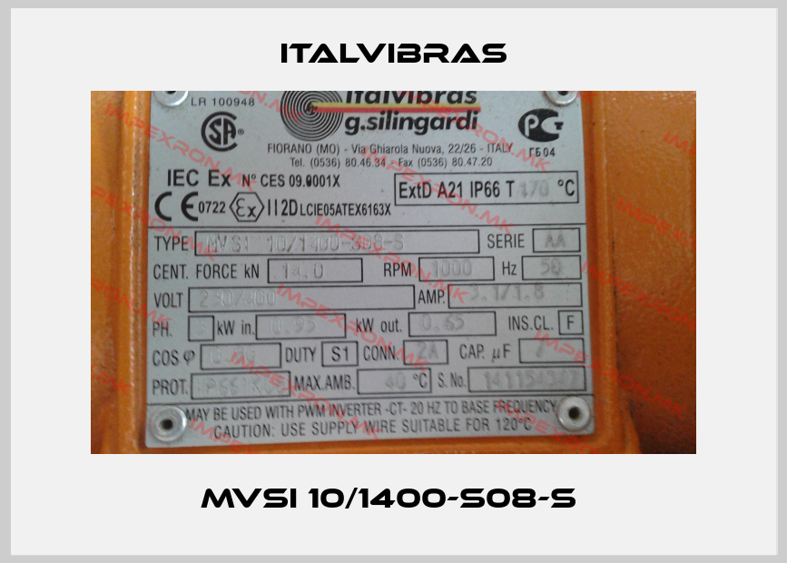 Italvibras-MVSI 10/1400-S08-S price