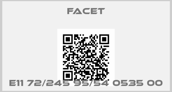 Facet-E11 72/245 95/54 0535 00price