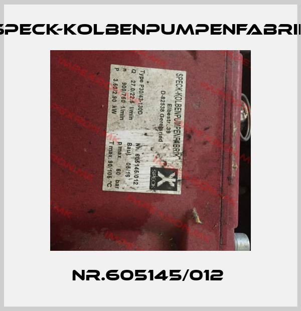 SPECK-KOLBENPUMPENFABRIK-Nr.605145/012 price
