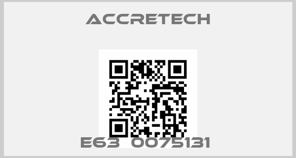 ACCRETECH-E63  0075131 price