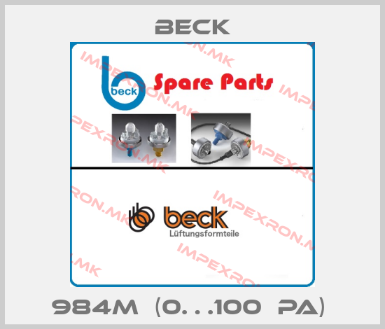 Beck-984M  (0…100  Pa) price