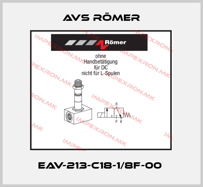 Avs Römer-EAV-213-C18-1/8F-00 price