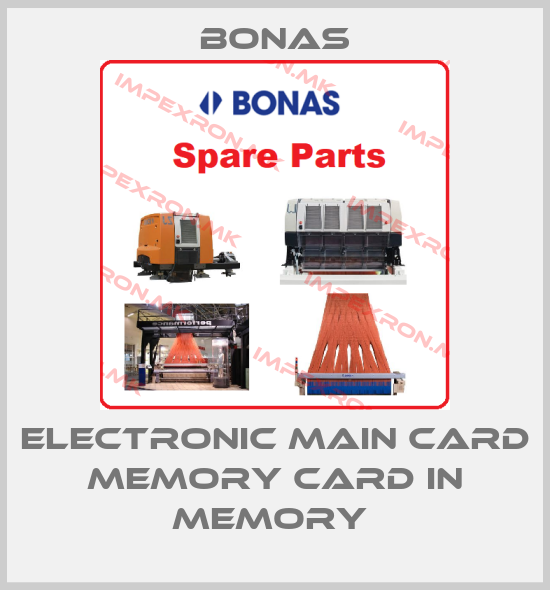Bonas-ELECTRONIC MAIN CARD MEMORY CARD IN MEMORY price