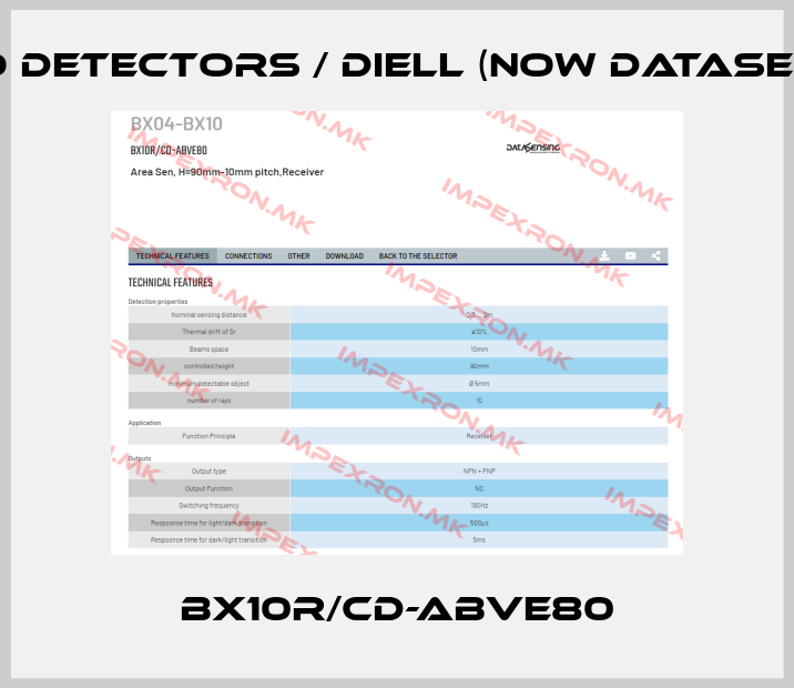 Micro Detectors / Diell (now Datasensing)-BX10R/CD-ABVE80price