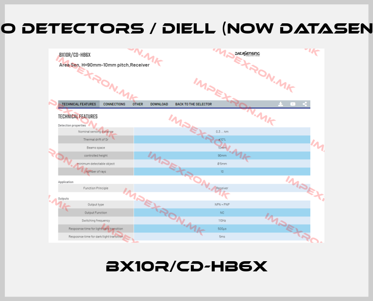 Micro Detectors / Diell (now Datasensing)-BX10R/CD-HB6Xprice