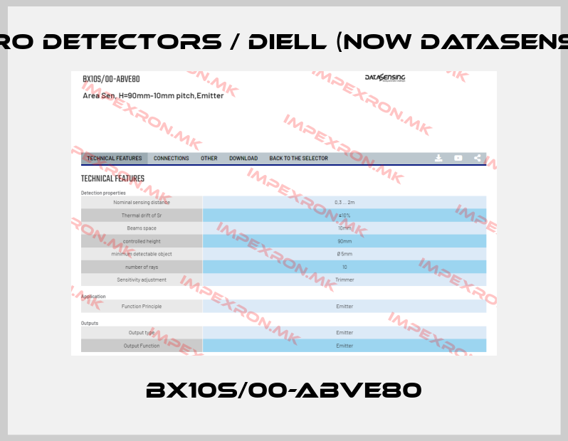 Micro Detectors / Diell (now Datasensing)-BX10S/00-ABVE80price