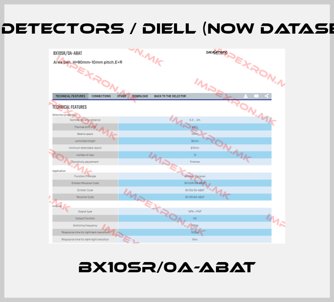 Micro Detectors / Diell (now Datasensing)-BX10SR/0A-ABATprice