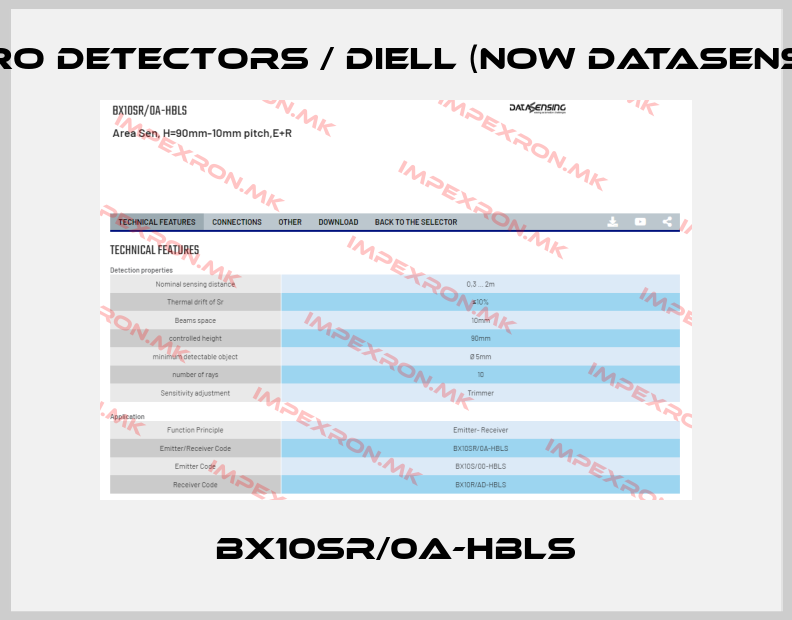 Micro Detectors / Diell (now Datasensing)-BX10SR/0A-HBLSprice