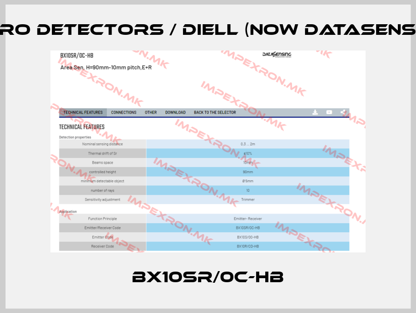Micro Detectors / Diell (now Datasensing)-BX10SR/0C-HBprice