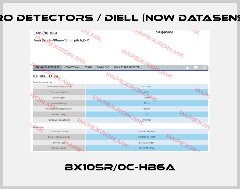 Micro Detectors / Diell (now Datasensing)-BX10SR/0C-HB6Aprice