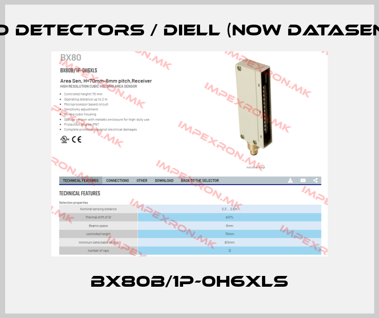 Micro Detectors / Diell (now Datasensing)-BX80B/1P-0H6XLSprice