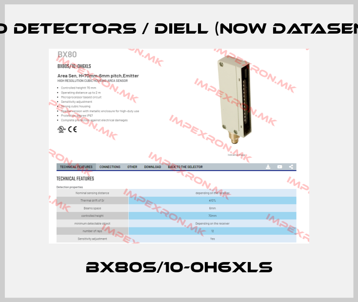 Micro Detectors / Diell (now Datasensing)-BX80S/10-0H6XLSprice