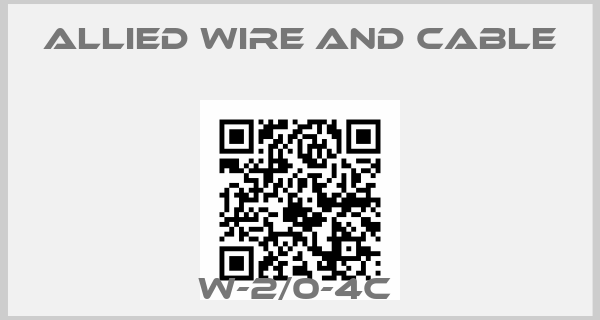 Allied Wire and Cable-W-2/0-4C price