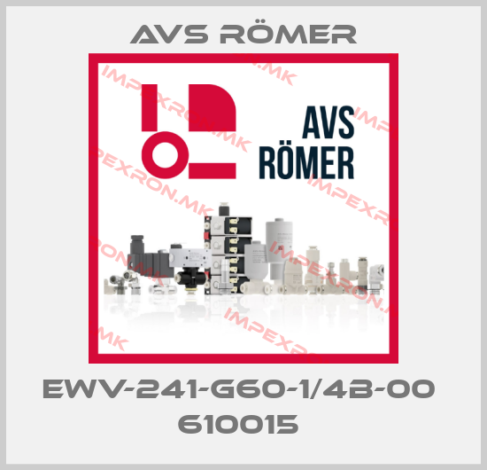 Avs Römer-EWV-241-G60-1/4B-00  610015 price