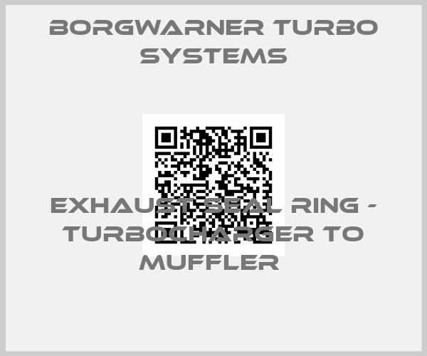 Borgwarner turbo systems-Exhaust Seal Ring - Turbocharger to Muffler price
