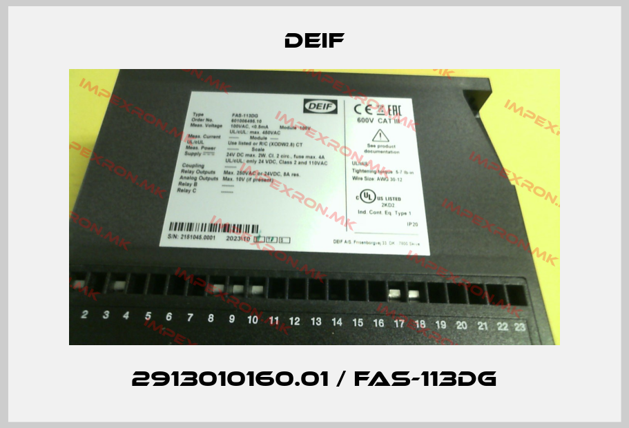 Deif-2913010160.01 / FAS-113DGprice