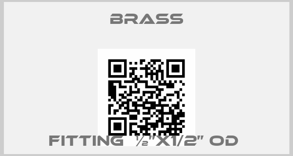 Brass-fitting  ½”x1/2” OD price