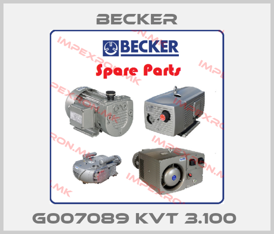 Becker-G007089 KVT 3.100 price