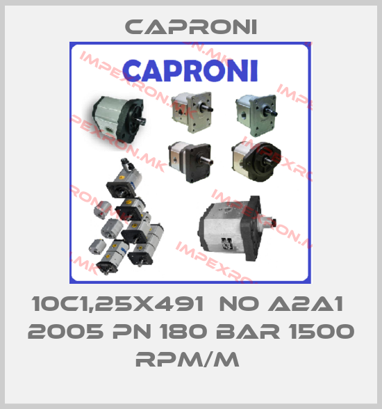 Caproni-10C1,25X491  NO A2A1  2005 PN 180 BAR 1500 RPM/M price