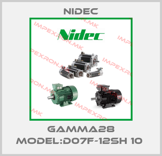 Nidec-GAMMA28 MODEL:D07F-12SH 10 price
