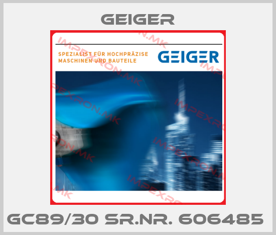 Geiger-Gc89/30 Sr.Nr. 606485 price