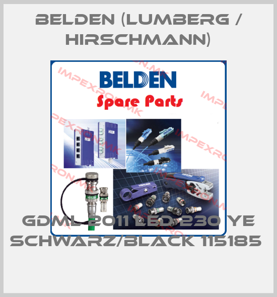Belden (Lumberg / Hirschmann)-GDML 2011 LED 230 YE SCHWARZ/BLACK 115185 price