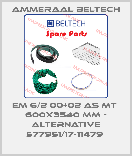 Ammeraal Beltech-EM 6/2 00+02 AS MT  600x3540 MM - alternative 577951/17-11479 price