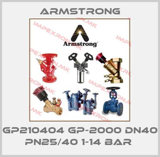 Armstrong-GP210404 GP-2000 DN40 PN25/40 1-14 BAR price