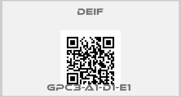 Deif-GPC3-A1-D1-E1 price