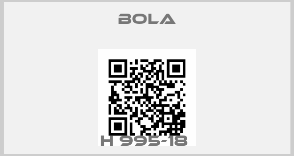 Bola-H 995-18 price