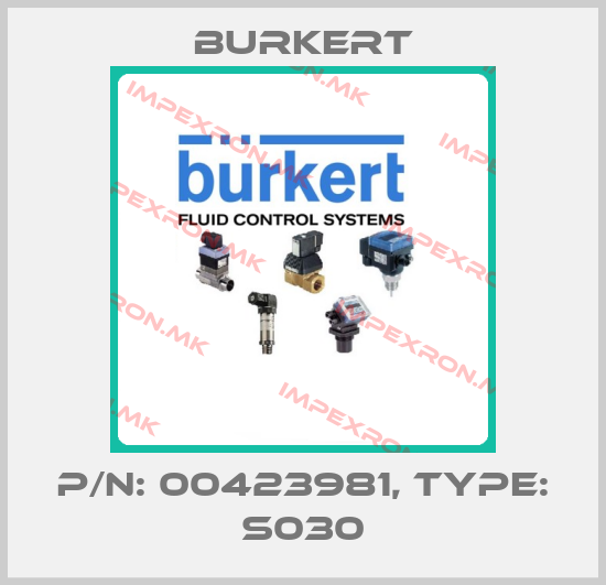 Burkert-p/n: 00423981, Type: S030price
