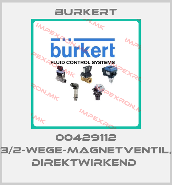 Burkert-00429112 3/2-WEGE-MAGNETVENTIL, DIREKTWIRKEND price