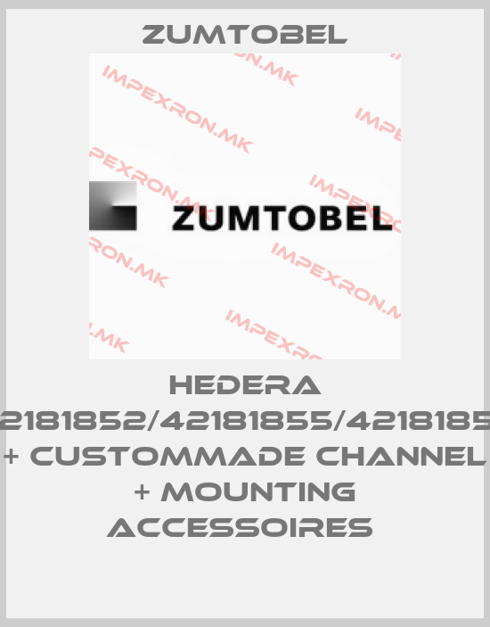 Zumtobel-HEDERA 42181852/42181855/42181857 + CUSTOMMADE CHANNEL + MOUNTING ACCESSOIRES price