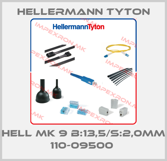 Hellermann Tyton-HELL MK 9 B:13,5/S:2,0mm 110-09500 price