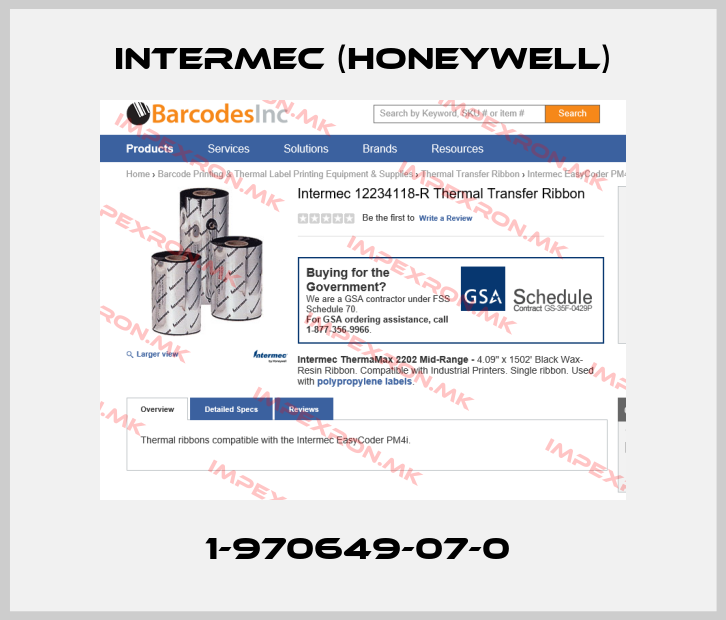 Intermec (Honeywell)-1-970649-07-0 price