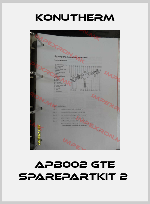 Konutherm-APB002 GTE Sparepartkit 2 price