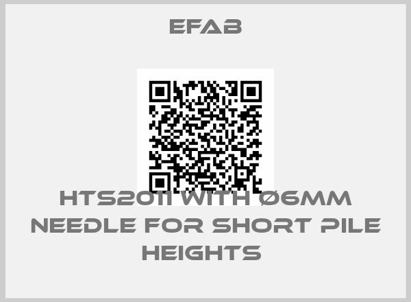 EFAB-HTS2011 WITH Ø6MM NEEDLE FOR SHORT PILE HEIGHTS price