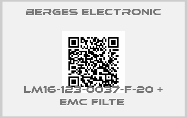 Berges Electronic-LM16-123-0037-F-20 + EMC filte price