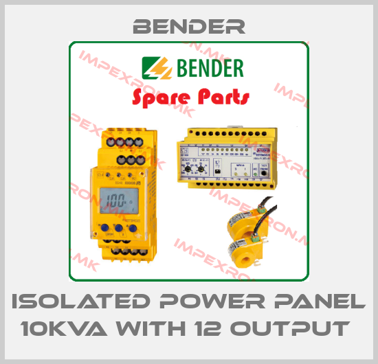 Bender-ISOLATED POWER PANEL 10KVA WITH 12 OUTPUT price