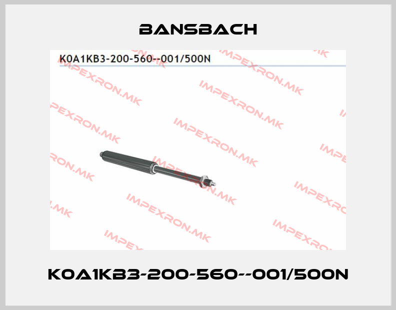Bansbach-K0A1KB3-200-560--001/500Nprice