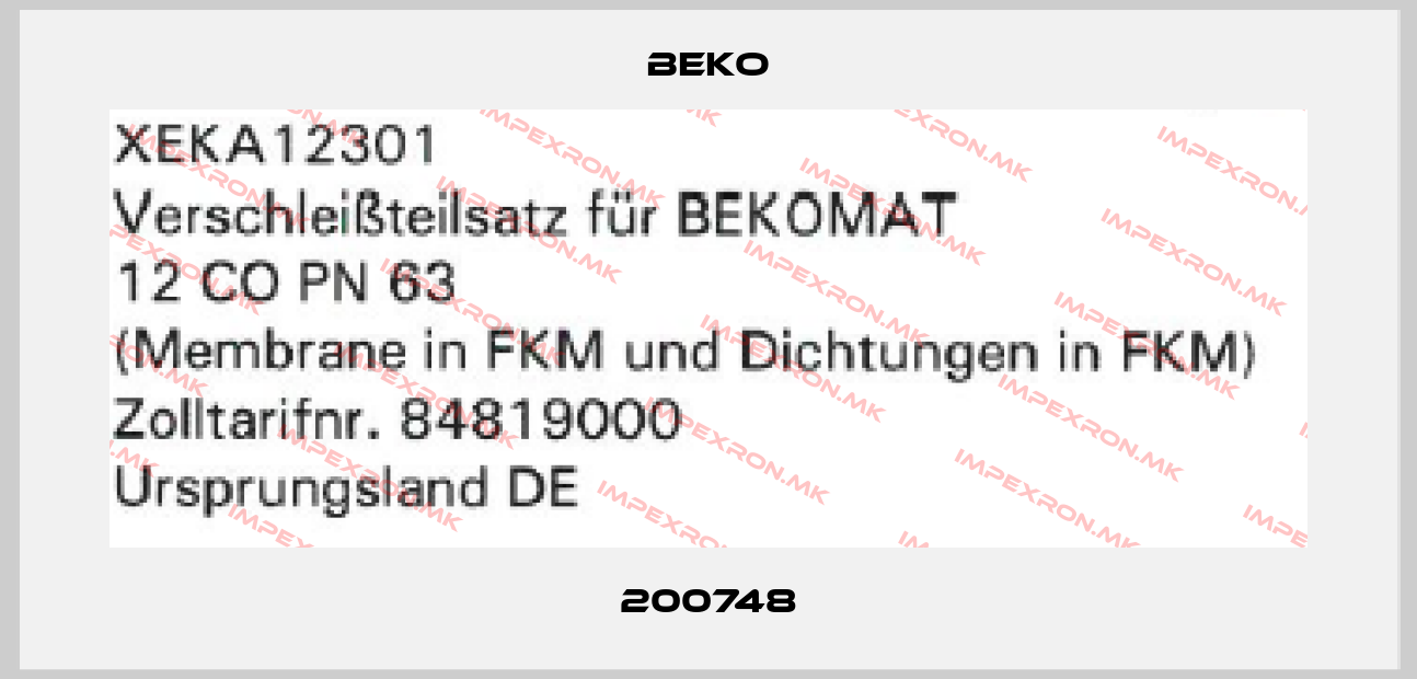 Beko-200748price