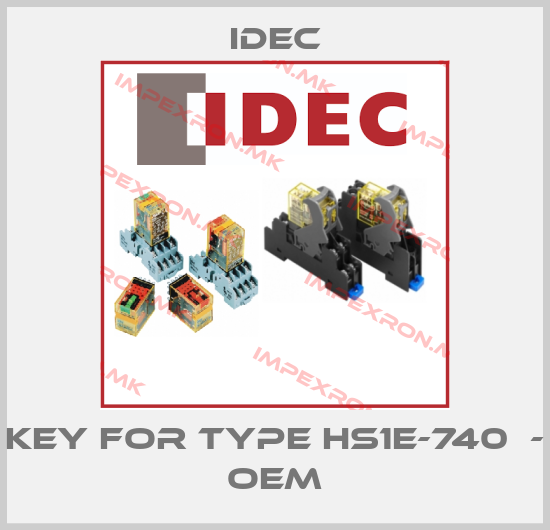 Idec-KEY FOR TYPE HS1E-740  - OEMprice
