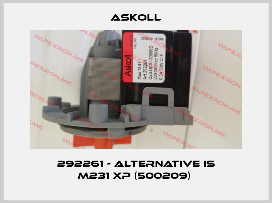Askoll-292261 - alternative is M231 XP (500209) price