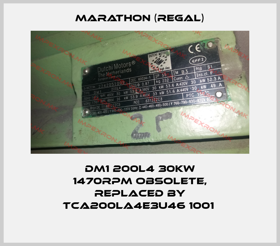 Marathon (Regal)-DM1 200L4 30kW 1470rpm obsolete, replaced by TCA200LA4E3U46 1001 price