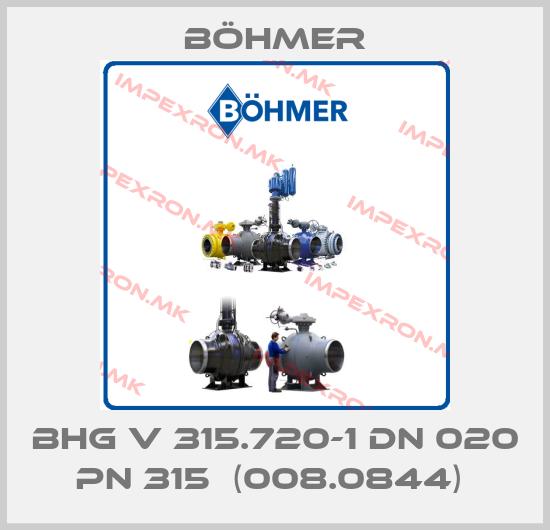 Böhmer-BHG V 315.720-1 DN 020 PN 315  (008.0844) price