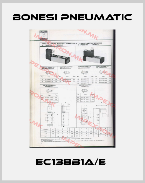 Bonesi Pneumatic-EC138B1A/E price