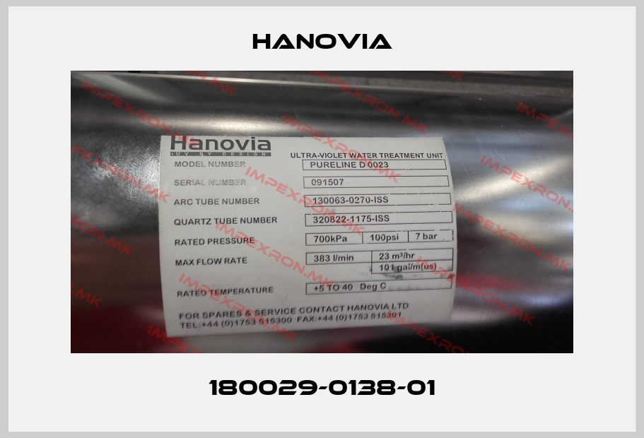 Hanovia-180029-0138-01price
